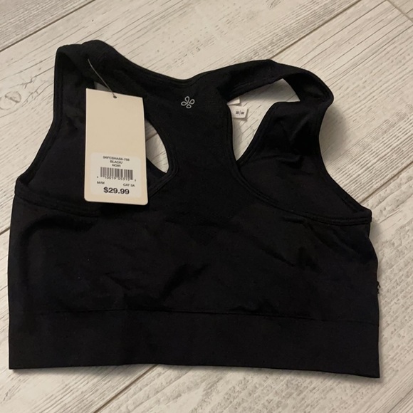 NWT Black sports bra size M - Picture 3 of 3